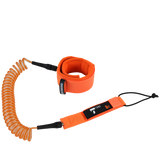 Jersey Paddle 8’ SUP Surf Coil Leash – Stand Up Paddleboard Leash - NEW : Orange