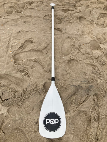 Trooper, Pop Board Co Hybrid White Fiberglass Adj Stand up paddle board : NEW SUP Paddle