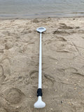 Trooper, Pop Board Co Hybrid White Fiberglass Adj Stand up paddle board : NEW SUP Paddle
