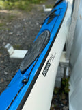 17’1” Zegul MIDI PERFORMANCE A-CORE 100% Fiberglass Sea Kayak -Sky Blue NEW