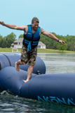 Akona 20ft Waterfront Waterpark EXUMA Inflatable Recreation WATER TRAMPOLINE Bounce Platform | NEW , Jersey Paddle