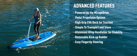 hobie stand up paddle board with pedals 2025 12' x 36” Hobie Mirage Eclipse DURA Pedal Drive SUP Stand Up Padd – Jersey Paddle