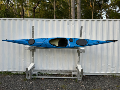 16’1" Zegul REVAL MINI LC Touring A-Core 100% Honeycomb Fiberglass SEA KAYAK - British Style 🆕 BLUE