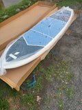 11’ Tahe CROSS x 34” XL SUP Stand Up Paddleboard NEW + FIN + Carbon Fiber PADDLE