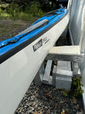 17’1” Zegul MIDI PERFORMANCE A-CORE 100% Fiberglass Sea Kayak -Sky Blue NEW