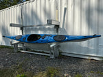 17’1” Zegul MIDI PERFORMANCE A-CORE 100% Fiberglass Sea Kayak -Sky Blue NEW