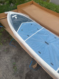 11’ Tahe CROSS x 34” XL SUP Stand Up Paddleboard NEW + FIN + Carbon Fiber PADDLE